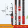 Multi-Section Carbon Casting Rod for Big Fish with Large Guide Rings