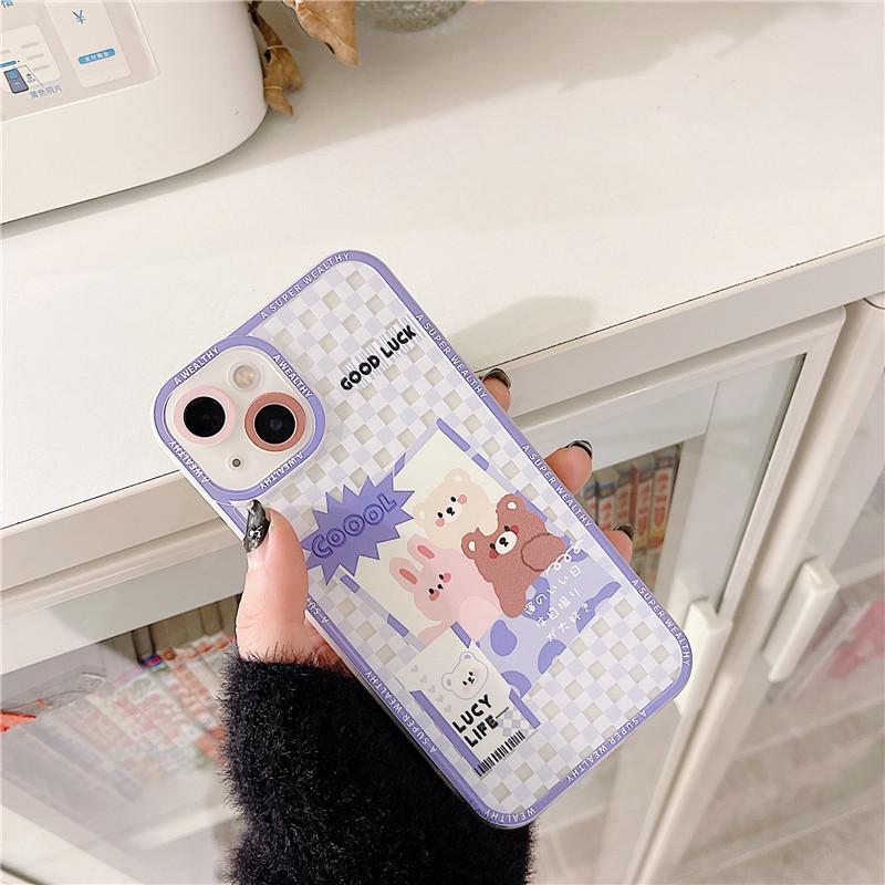 Прозрачный чехол Cartoon Selfie King для iPhone 15 Pro/14/Xs/Xr/6/7/8