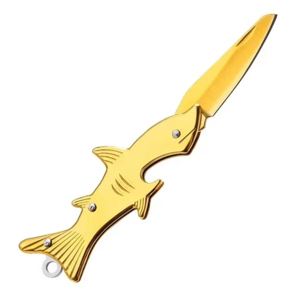 Stainless Steel Fruit Cutter Safe Pocket Cutter Durable Portable Folding Cutter Keychain  Travel