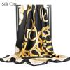 High-quality Luxurious Silk Scarves Headband Scarfs Neck Scarf For Women Chain Silk Scarf Women's Decorative Shawl