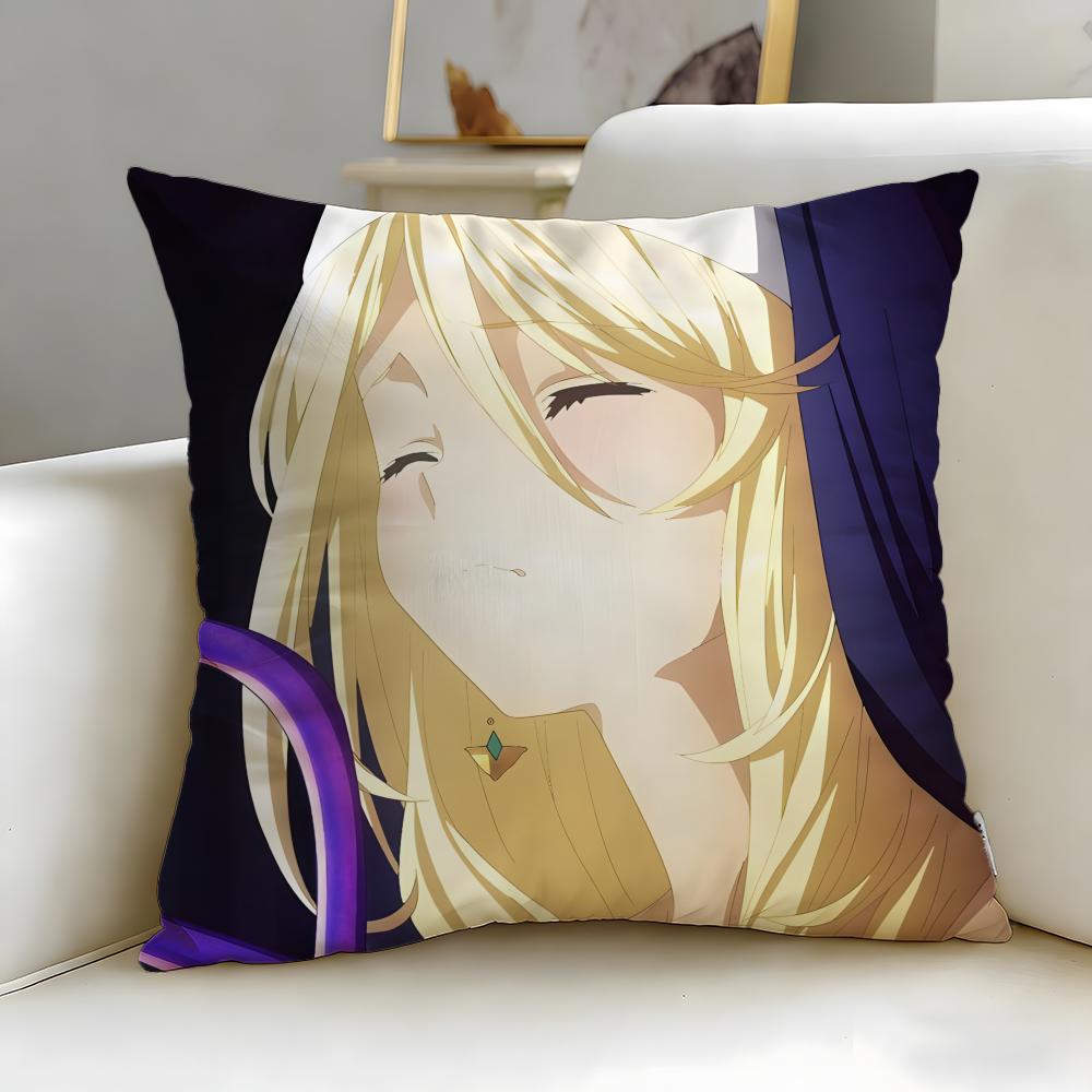 anime Engage Kiss Cushion Cover Soft EasyWash Pillow Case Versatile for Couch Bed Travel and Office