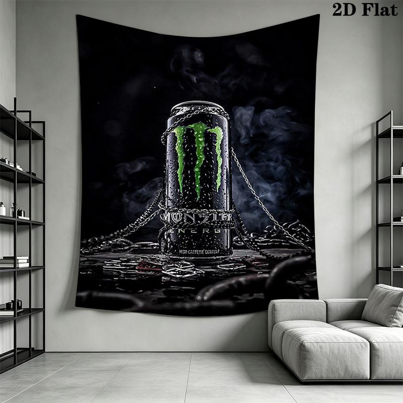 Monster Energy Power Can Threepiece Set 1 Duvet Cover 2 Pillowcase Without Core Duvet Cover And Pillowcase Soft And Comfortable