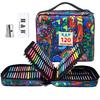 Roleness Colored 120 цветных раскрасок для детей и цветные карандаши Мягкий чехол для хранения цветных карандашей В комплекте карандаши, цвета, масляные карандаши,