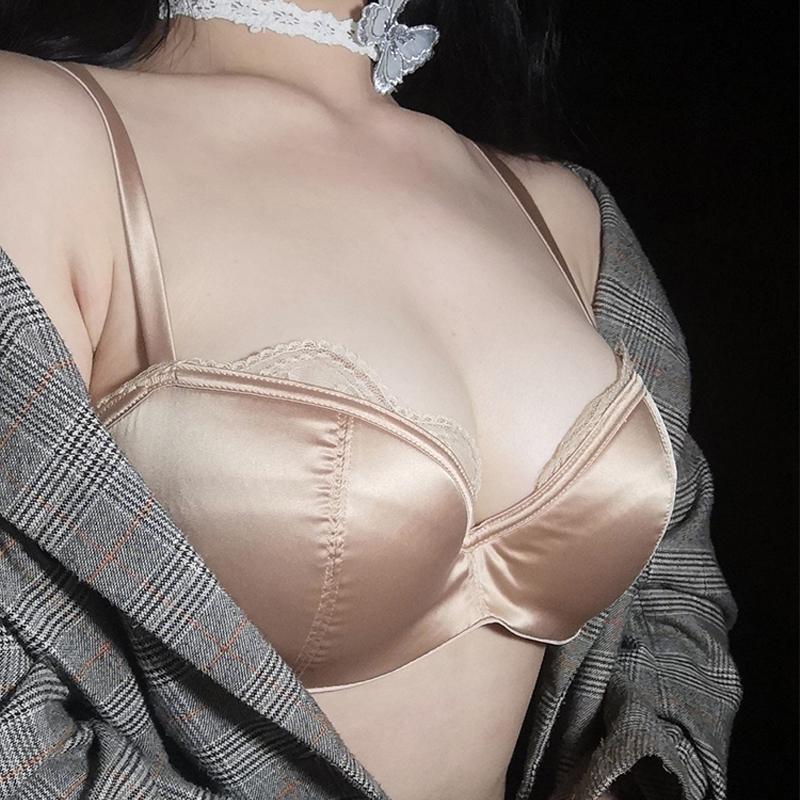 Французское кружево 1/2 с тонкой чашкой, сексуальный комплект с бюстгальтером, женское бесшовное нижнее белье, бюстгальтер с эффектом пуш-ап, дышащие сетчатые трусики, комплекты нижнего белья больших размеров