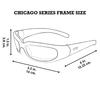 Фотохромные солнцезащитные очки GLOBAL VISION Chicago 24 (Матовая черная оправа, UV400) – Мотоциклетные очки (Желтый/Дымчатый) – Международная модель