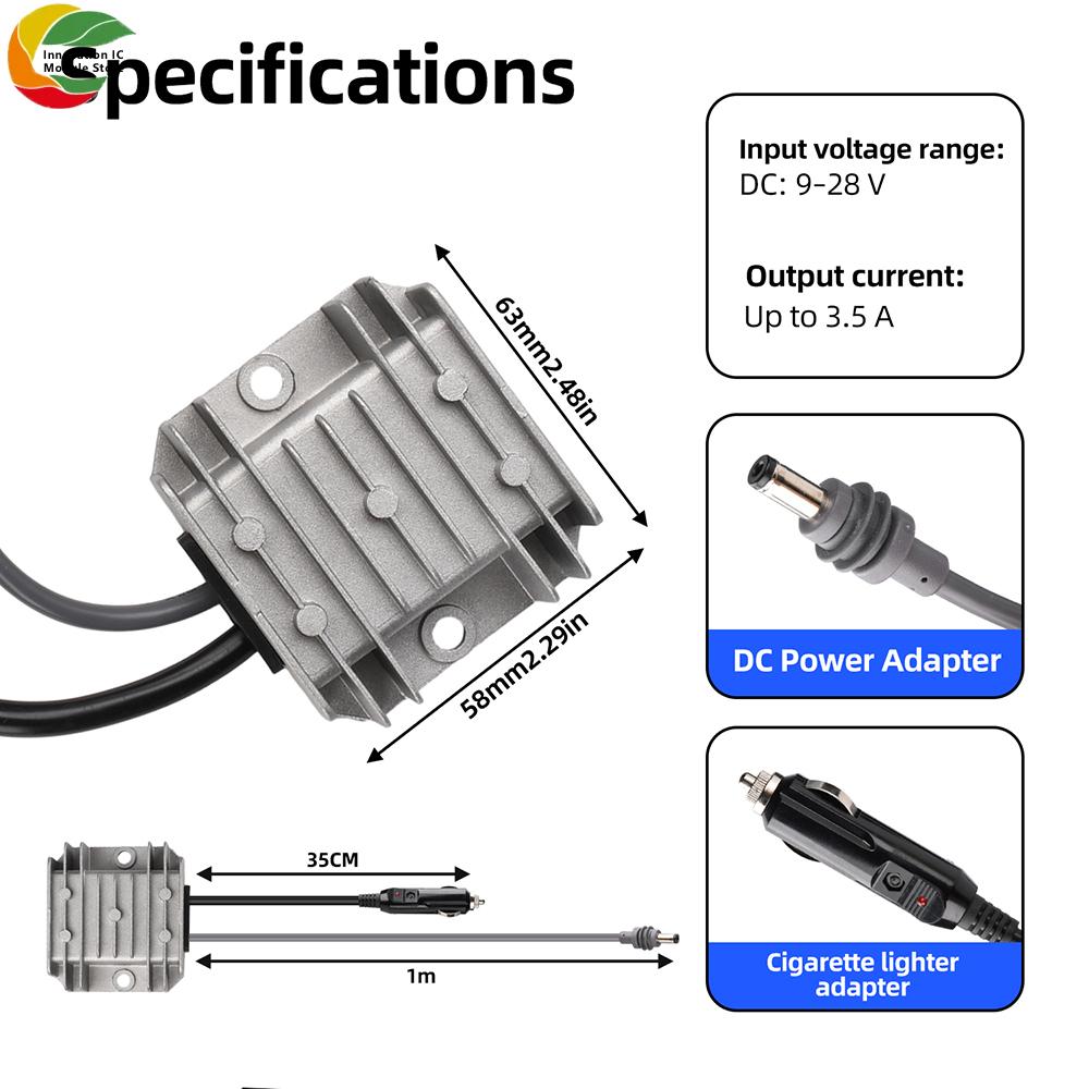 30V DC to DC Boost Converter 12V/24V to 30V 3.5A Step Up Power Module with IP68 Waterproof for RVs Boats