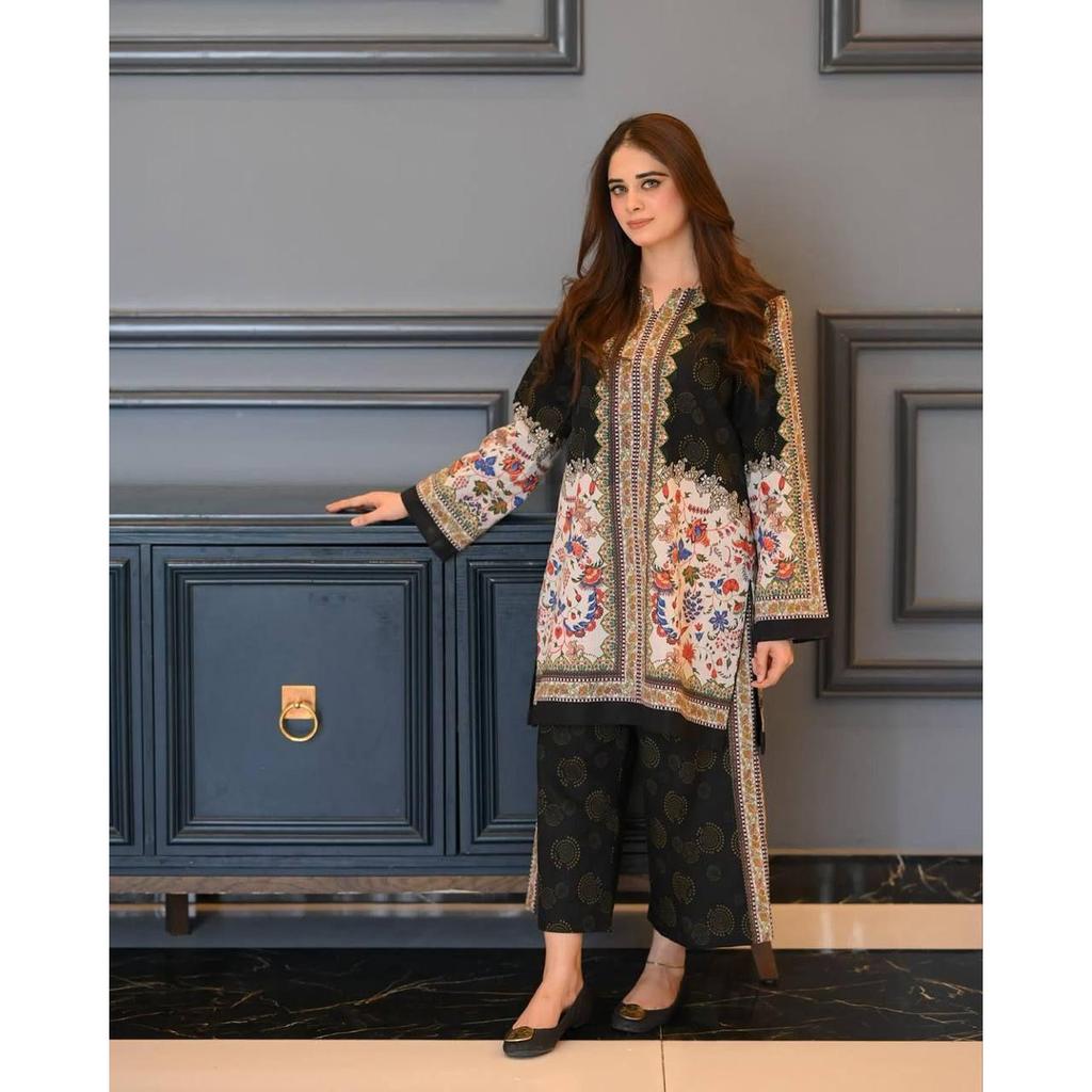 *Launching New Đěsigner Party Wear Look Pur Natural Crepe Top&plazzo Co-ords Set*