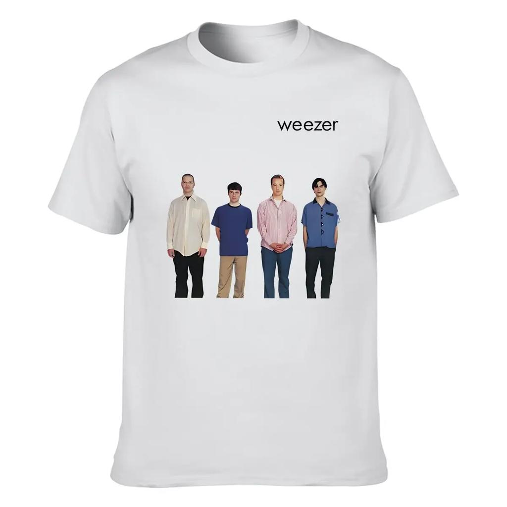 Weezer 1994 Album Band Print Tshirt Unisexs Summer Hiphop Street Casual Loose Tshirt Oversized Oneck Shortsleeved Top