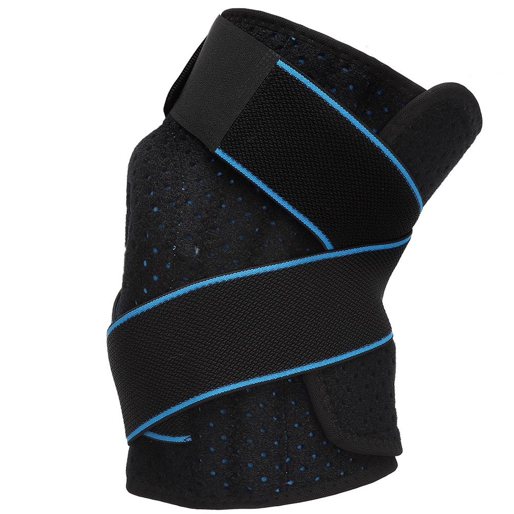 1pc Knee Brace with Side Stabilizers Breathable Sports Knee Support Protector(Black Pink )