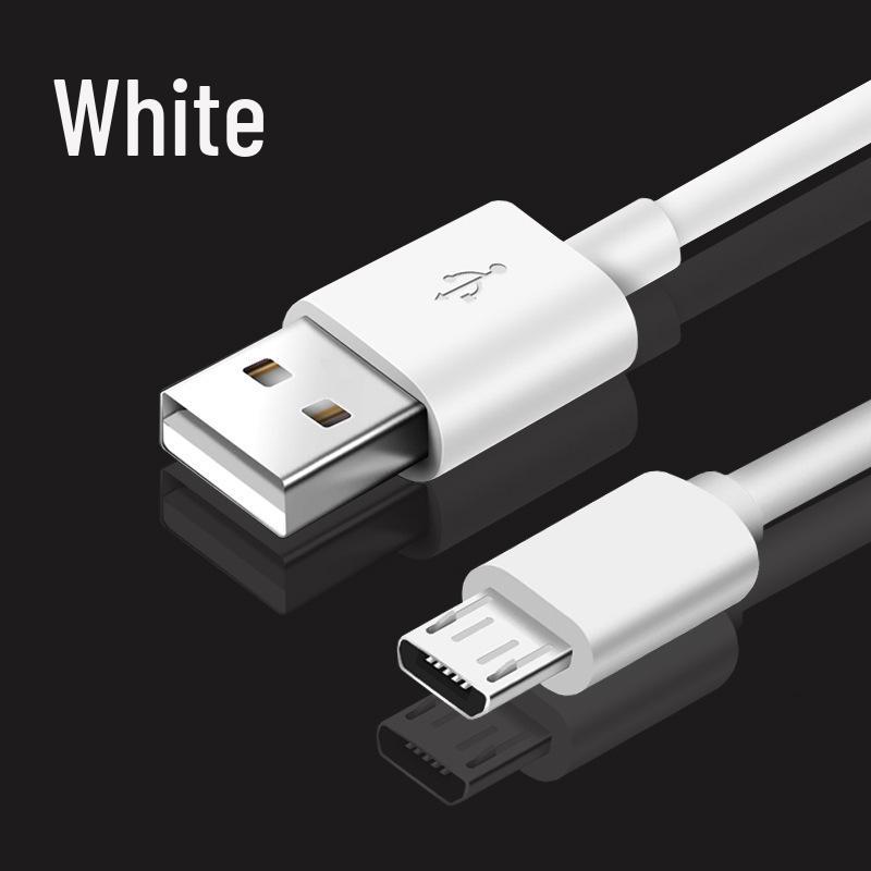 Кабель для зарядки Android Micro USB V8, 2A, трапециевидный, белый, доступен длиной 1 м, 1,5 м и 2 м.