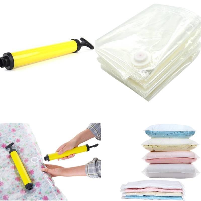 Большой прозрачный вакуумный компрессионный мешок оптом материал ПЭТ+ПЭ