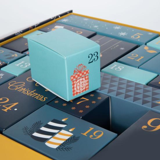 Yousheng Empty Advent Calendar 2024 Fillable DIY Christmas Countdown Box 24 Days Countdown Boxes Advent Calendar Gift for Friends Family