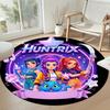 K-pop Round Floor Mat Design for Outdoor Study room Game Room Decorate room Anti-slip Round Rug Decorate Offices