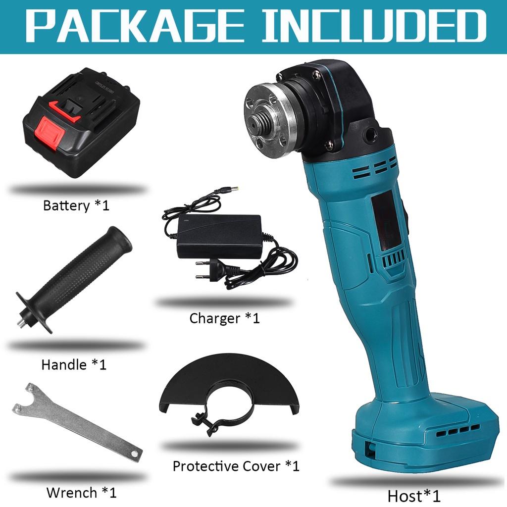 Беспроводная угловая шлифмашина 21 В 11000 об/мин Электрическая полировальная машина для резки с литиевой батареей Электроинструменты для аккумулятора 18 В Новая