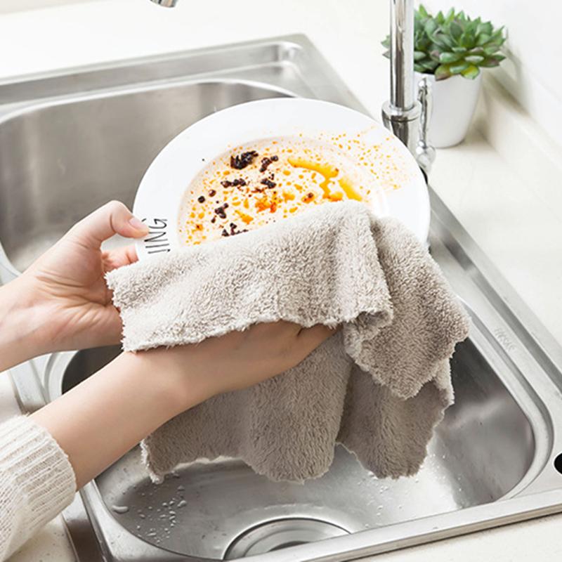 Мягкие абсорбирующие полотенца из микрофибры с антипригарным покрытием для кухни с маслом