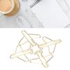 100pcs Paper Clips Portable Anti Rust Electroplating Gold Cute Airplane Shaped Metal Paper Clip for 