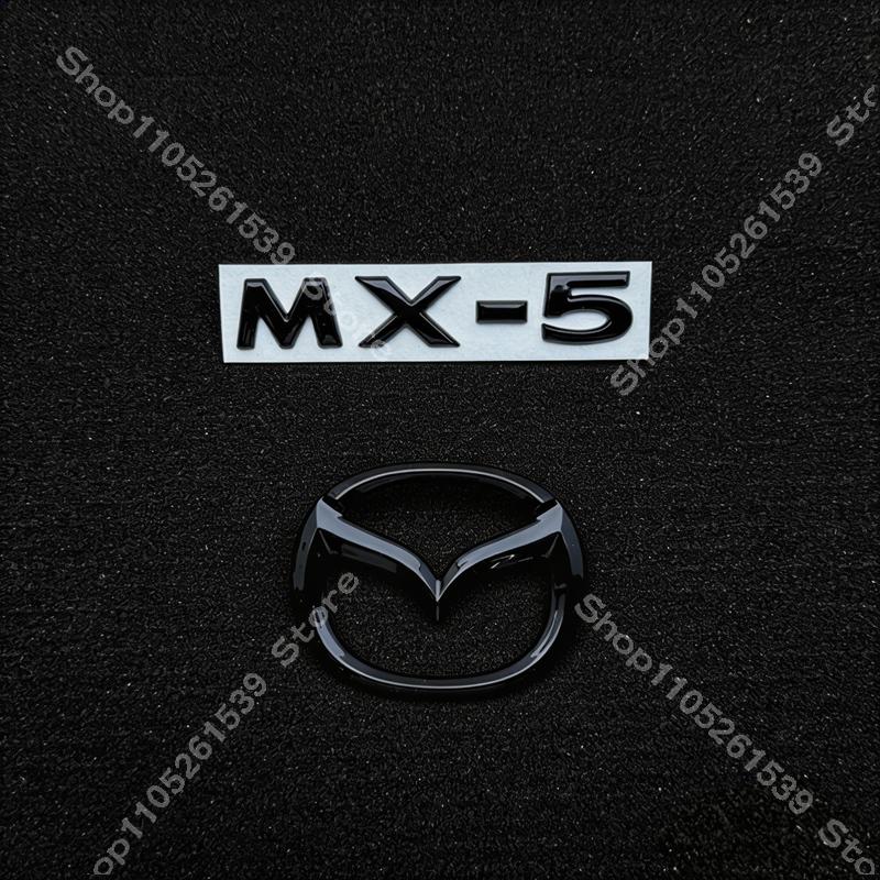 For MAZDA MX5ND 2015-2016 2017 2024 2025 2026 Front Grille Trunk Steering Wheel Emblem Decorate Sticker MX5 Logo Accessories FF17