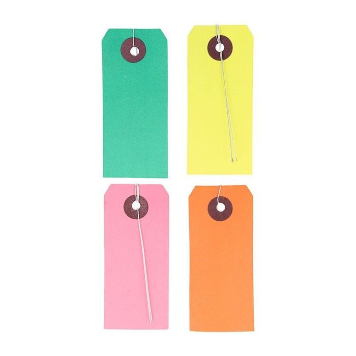 200 Colored Tags with Wire