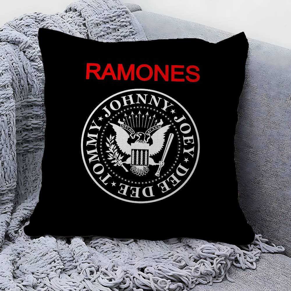 R-Ramones Band Pillow Cover For Bedroom Room And Living Room Sofa Decorative Cushion Cover