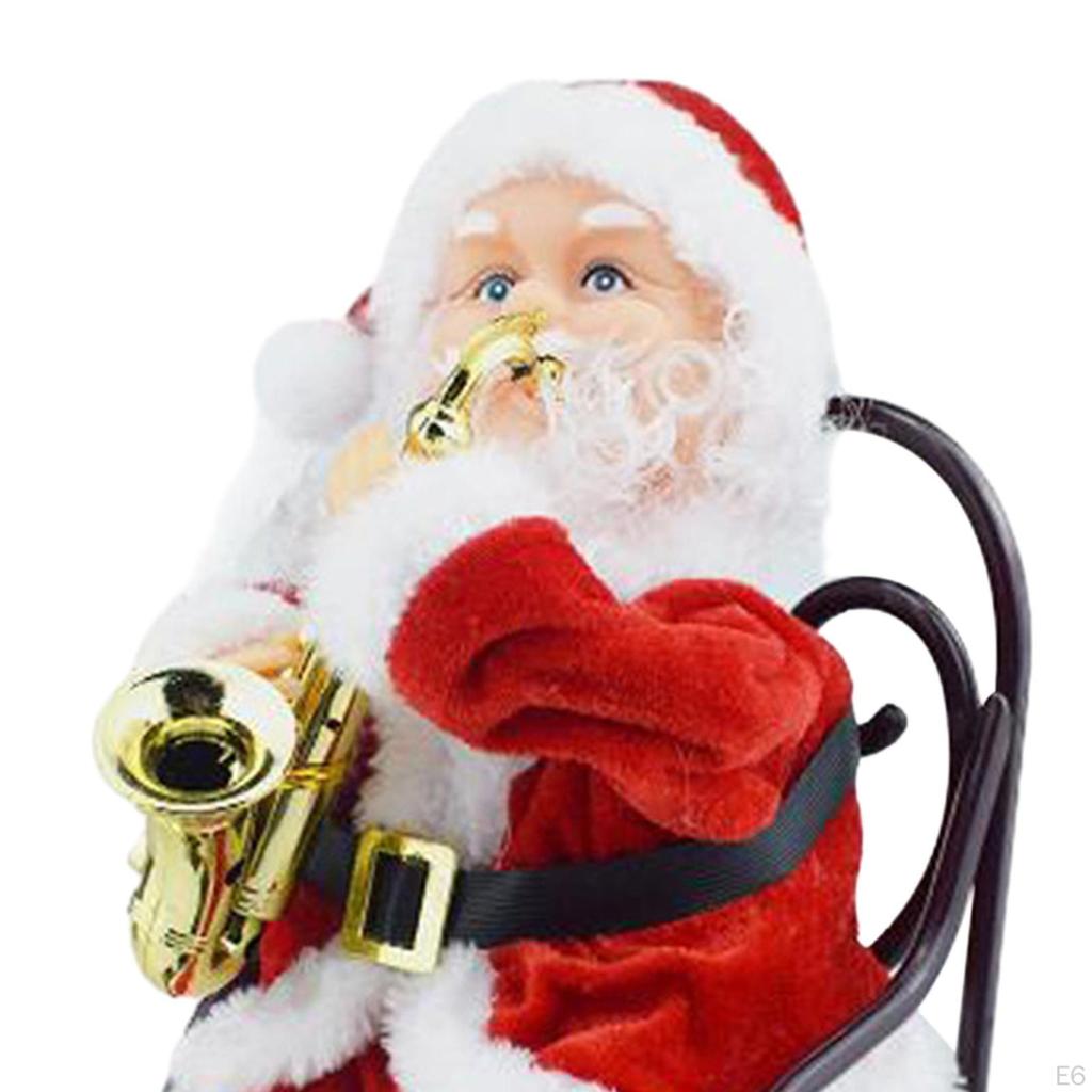 Рождественские украшения Санта-Клауса, электрическая статуя, камин, офисная Коллекционная скульптура, автомобиль