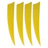 20 шт. Перьевое оперение Высокоскоростные Стабильный полет Стрелы для стрельбы из лука для уличных стрел 4 дюйма Желтый
