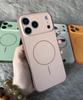 Роскошный Матовый Чехол для Телефона Magsafe для iPhone 17 Pro Max 16 15 14 13 12 11 Pro Air Магнитный Ударопрочный Бампер Задняя Крышка