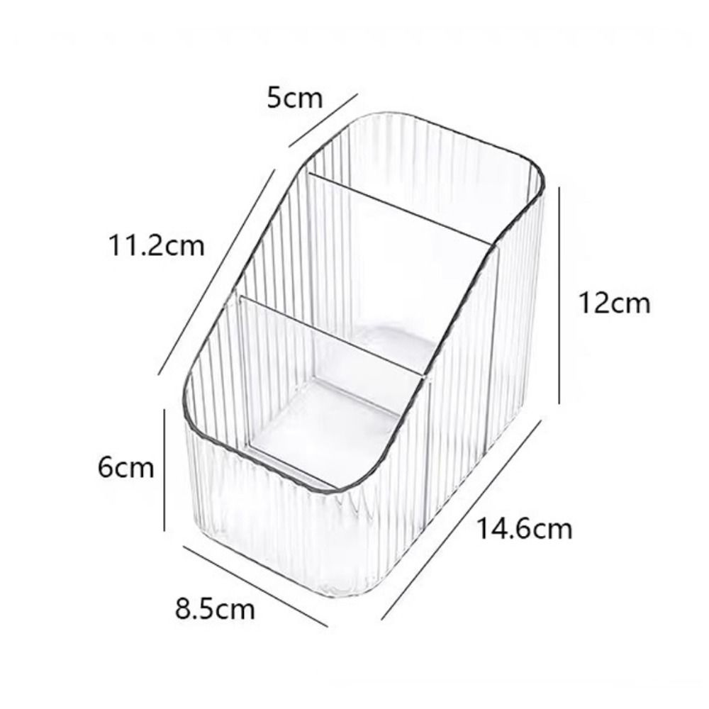 Transparent Pen Container Acrylic Cosmetics Organizer Box Creative Makeup Brushes Holder