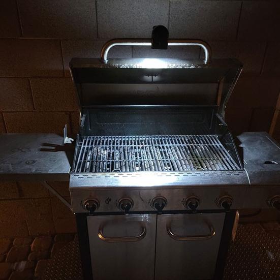 Уличный гриль-светильник с 10 светодиодными бусинами, двухголовый светильник для барбекю, многофункциональный аварийный светильник для ремонта, приготовления пищи, барбекю, гриля, аксессуары