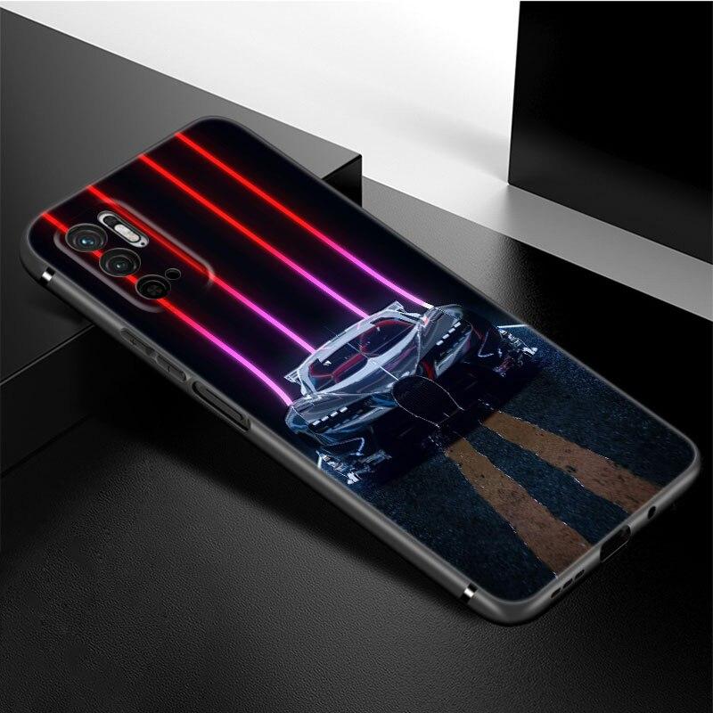 Крутой чехол для телефона с спортивными автомобилями для Xiaomi Redmi Note 11 10 9 8 Pro 11T 5G 10T 10S 9S 9T 9i 9C 9A 8T, мягкий черный чехол из ТПУ