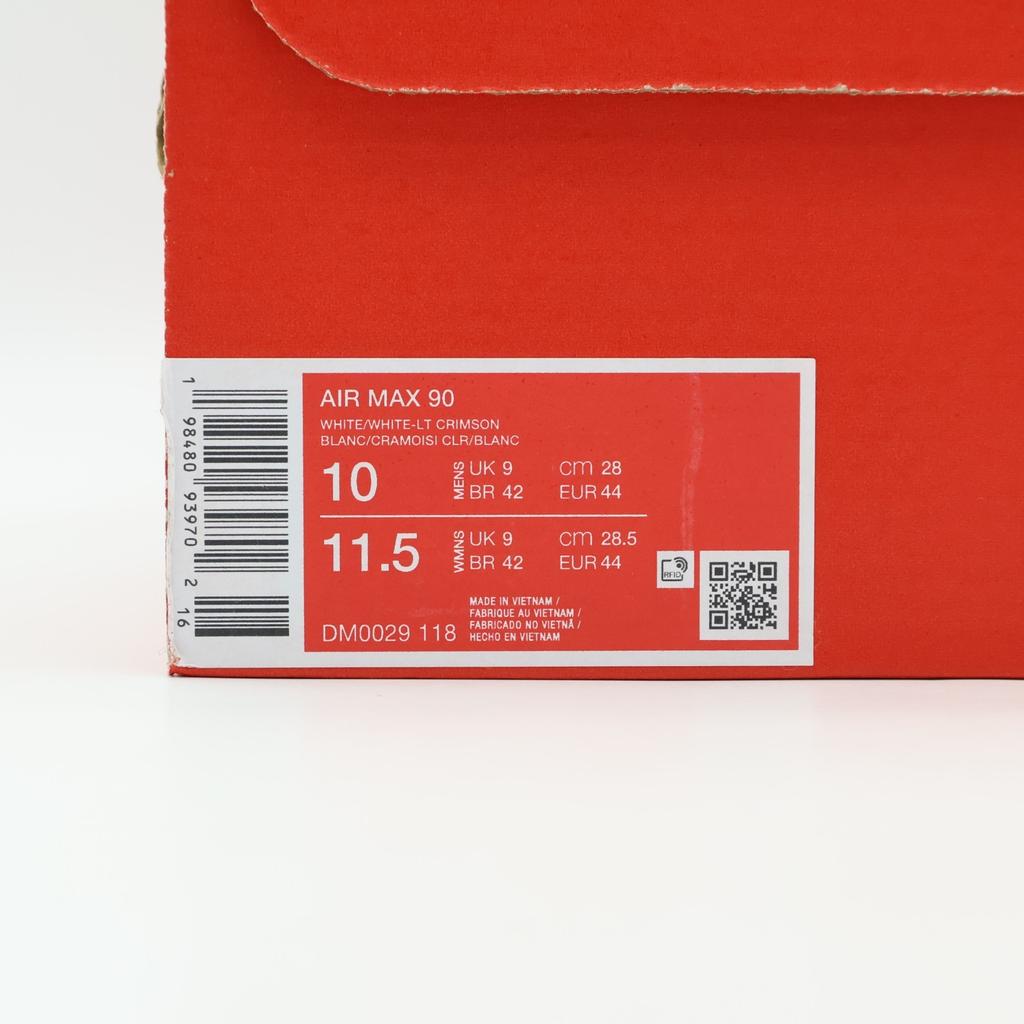 DM0029-118 Nike Air Max 90 Белый Светло-Алый Белый (Мужской)