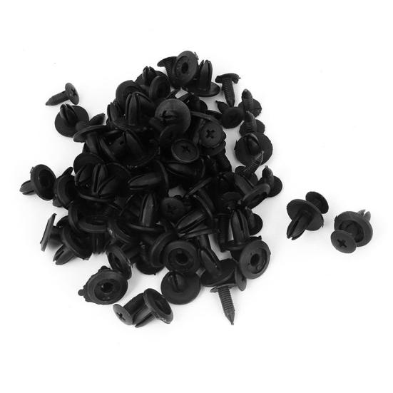 100 шт. автомобильные пластиковые заклепки 6 мм крепеж с отверстием для крыла бампера зажимы