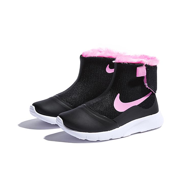 Nike Tanjun Термостойкие детские ботинки с высоким сопротивлением к истиранию, низкие, Черно-розовые, для детей возрастом от 3 до 7 лет, 922871-009