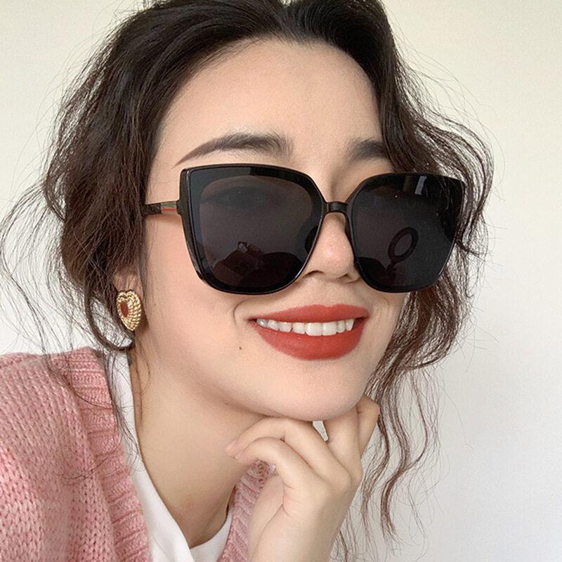 Новые квадратные солнцезащитные очки с подтяжкой лица, женские трендовые солнцезащитные очки в стиле ретро, ​​женские очки в большой оправе