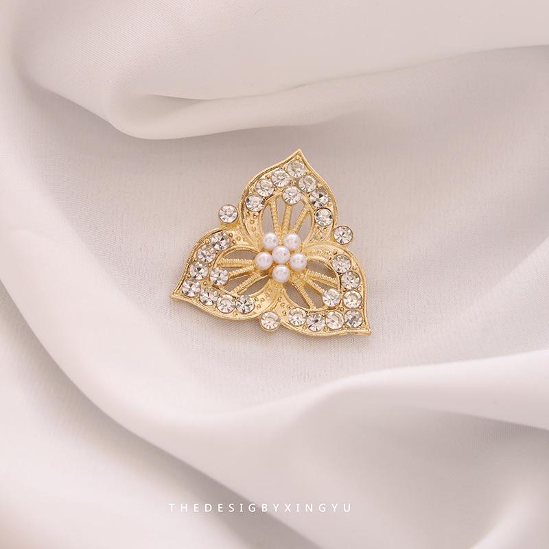 Элегантная брошь в виде золотого жемчужного колоса: Универсальный, Высококлассный Аксессуар для Женщин