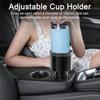 Large Diameter Car Cup Holder Rotatable Stable Base Elastic Card Position Adjustable Water Bottle Expander Adapter Car Accessories