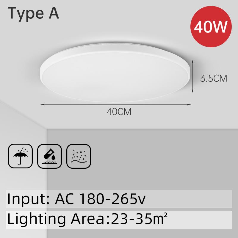 Светодиодный потолочный светильник 15 Вт ~ 50 Вт, кухонный светильник, спальня, коридор, люстра, светодиодные светильники, декор для гостиной, потолочная люстра 220 В