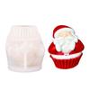 Santa Clause Candle Silicone Mold Multipurpose Silicone Mould for Making Candle Soap Holiday Decoration Epoxy Resin