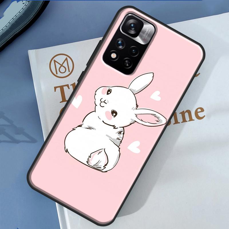 Мультяшный Чехол Кролик для Xiaomi Redmi 14C 13C 10C 12C Redmi Note 13 14 Pro 12 11 9 10 9S 10S 11S 12S
