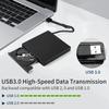 Внешний DVD-привод 2-в-1 USB 3.0 Slim Type-C Портативный RW CD-резак Читатель Плеер Оптические приводы DVD Portatil Для ноутбуков Настольных ПК