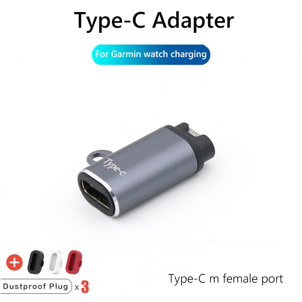Charger Adapter Type C/IOS/Micro Usb for Garmin Fenix 7/7S/7X/6/6S/6X Forerunner 745 955 945 Smartwatch Charging Cable Converter