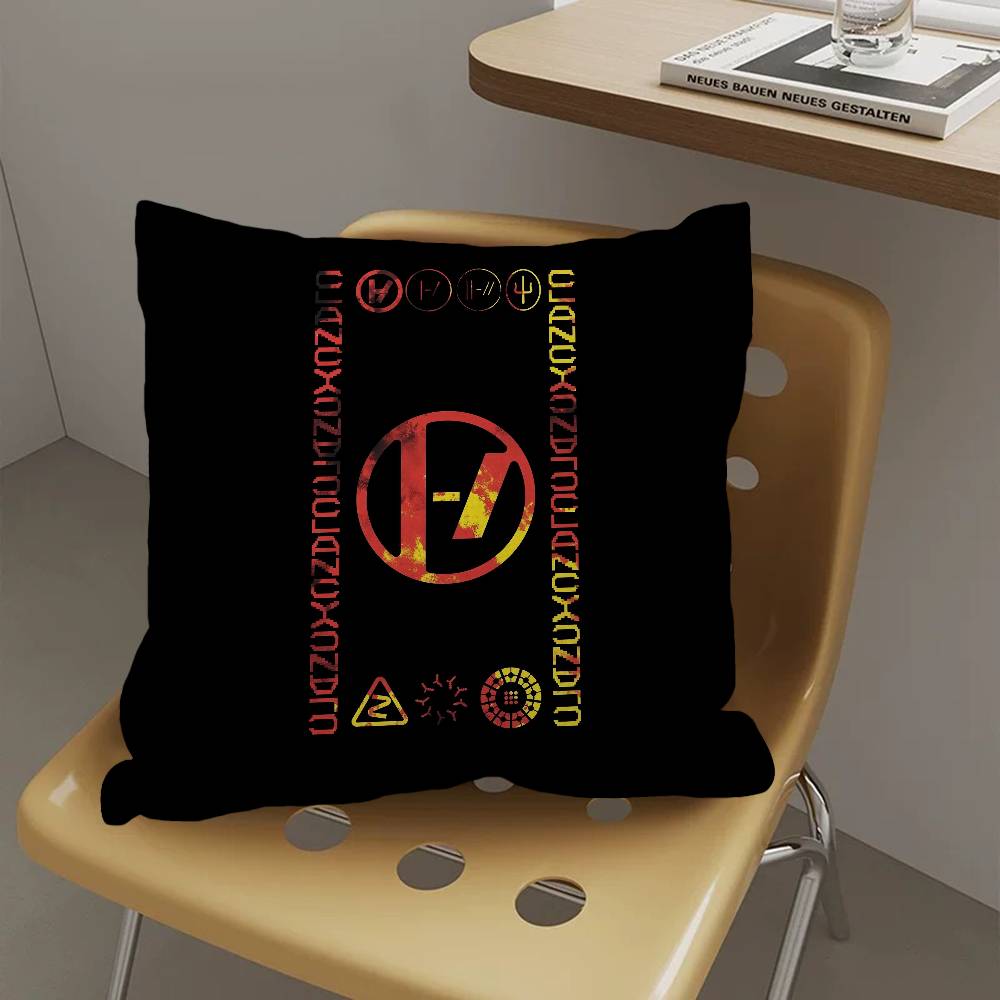 Popular TTwenty One Pilots Band Pillow Cover for Bedroom Room and Living Room Sofa Decorative Cushion Cover