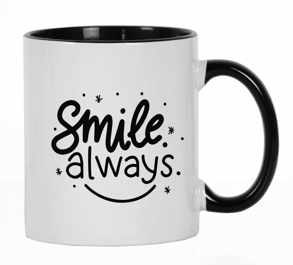 Inkdotpot Улыбайтесь всегда 11 унций керамическая кружка для кофе позитивные вдохновляющие цитаты подарок для сотрудников босса коллег