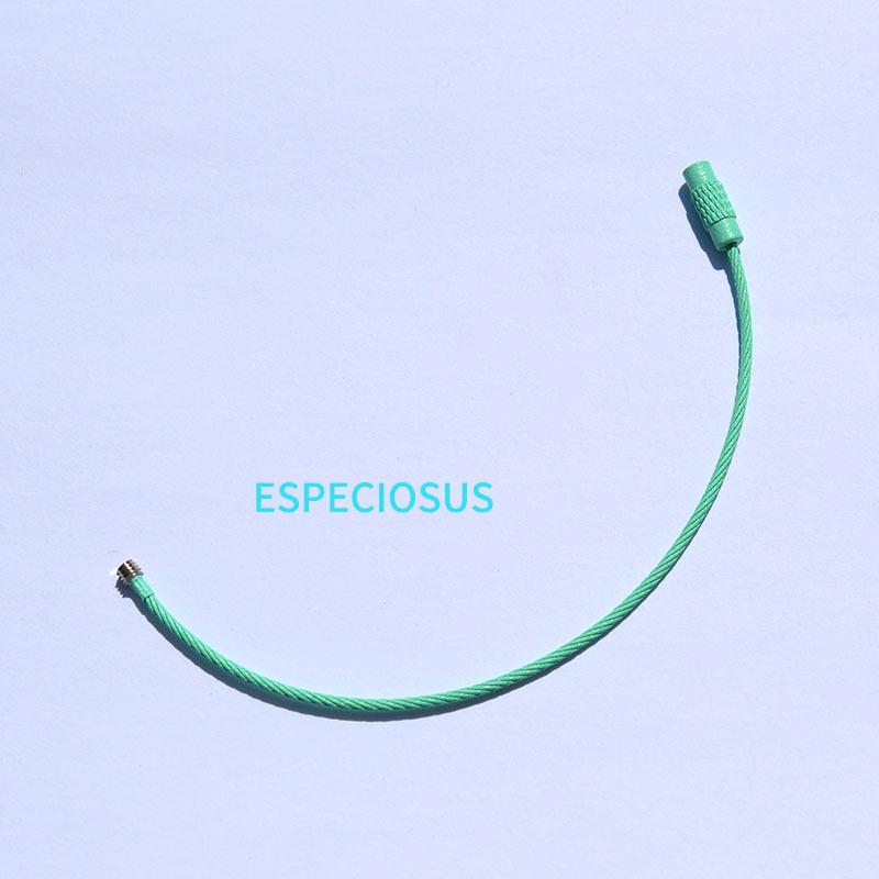 Colorful Spray-Painted Steel Wire Rope Keychain Pendant Bracelet DIY Jewelry Bag Charm.