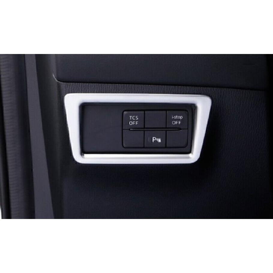 For Mazda CX-5 2017-2024 Matte Silver Driver's Side Dash Control Frame Trim 1PCS