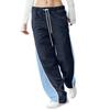 Women's Loose Wide Leg Sweatpants Casual Drawstring Elastic Waist Colorblock Sportswear Pants