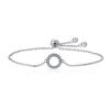 Trendy 925 Sterling Silver Glittering Round Circle Chain Link Strand Bracelets For Women Sterling Silver Jewelry