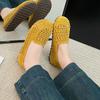 2025 Summer New Ins Retro Flat-bottomed Breathable Mother Shoes Hollowed Out Casual Soft-soled Women's Hole Shoes Women
