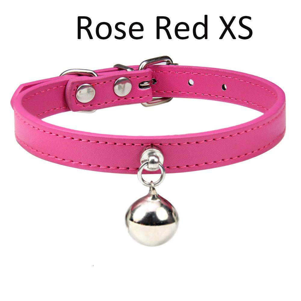 Solid Leather With Bell Safety Kitten Puppy Neck Strap Dog Necklace Cat Collar Pet Accssories