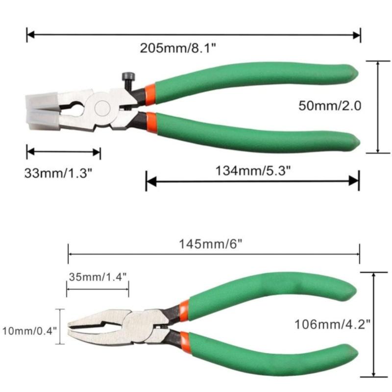 Multi Tool Set Including Glass And Tile Pliers Sturdy Cutting Tool For Versatile Cutting And Pressing Applications