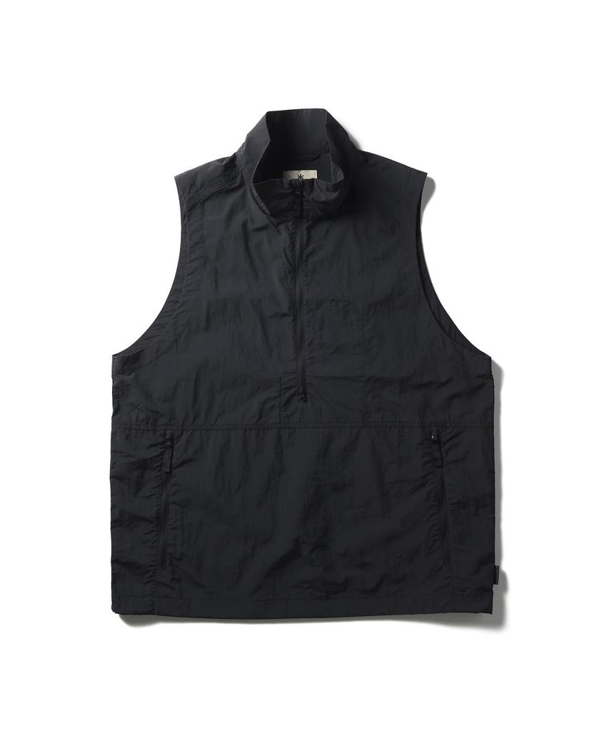 Snow Peak Nylon Tussah Utility Storage Vest Size M JK-25AU009, Men's/Women's, Black,